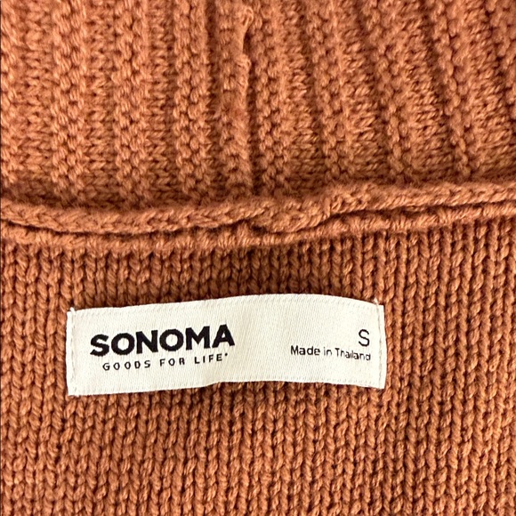 Sonoma Chocolate Brown Women's Open-Front Cardigan Sweater NWT - Picture 5 of 13